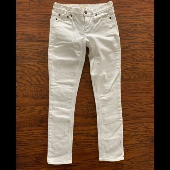 J.Crew white stretch skinny jeans. Size 24 - Picture 1 of 4